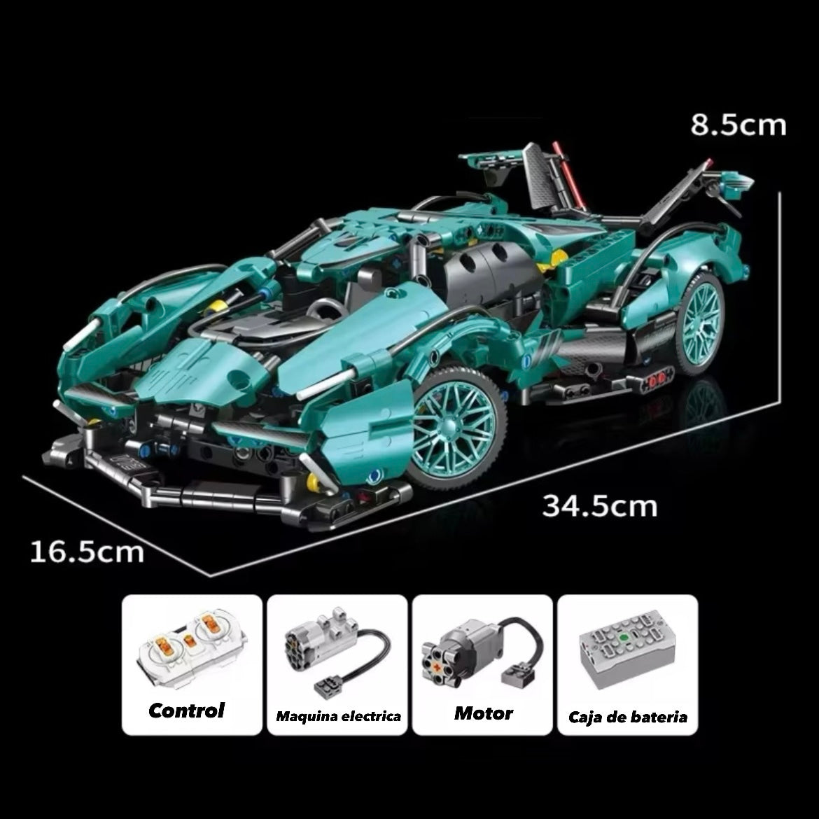 Lamborghini V12 | 1200 Piezas 1:14